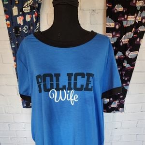 EUC Hudson Police Wife Tee and 2 Pair Leggings